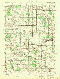 Carleton Michigan Historical topographic map, 1:24000 scale, 7.5 X 7.5 Minute, Year 1942
