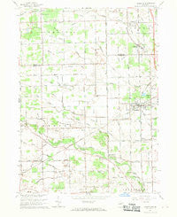 Carleton Michigan Historical topographic map, 1:24000 scale, 7.5 X 7.5 Minute, Year 1967