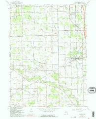 Carleton Michigan Historical topographic map, 1:24000 scale, 7.5 X 7.5 Minute, Year 1967