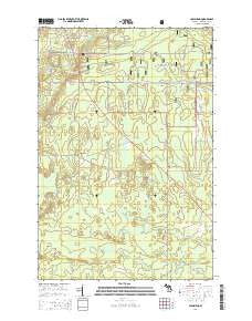 Carlshend Michigan Historical topographic map, 1:24000 scale, 7.5 X 7.5 Minute, Year 2014