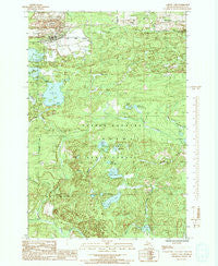 Carney Lake Michigan Historical topographic map, 1:24000 scale, 7.5 X 7.5 Minute, Year 1986