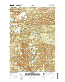 Carney Lake Michigan Historical topographic map, 1:24000 scale, 7.5 X 7.5 Minute, Year 2014