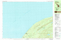 Carp River Michigan Historical topographic map, 1:25000 scale, 7.5 X 15 Minute, Year 1980