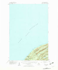 Carp River Michigan Historical topographic map, 1:62500 scale, 15 X 15 Minute, Year 1956