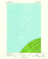 Carp River Michigan Historical topographic map, 1:62500 scale, 15 X 15 Minute, Year 1956