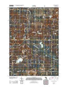 Carr Michigan Historical topographic map, 1:24000 scale, 7.5 X 7.5 Minute, Year 2012