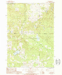 Carr Michigan Historical topographic map, 1:24000 scale, 7.5 X 7.5 Minute, Year 1987