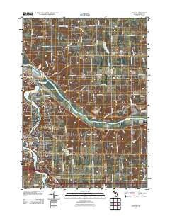Cascade Michigan Historical topographic map, 1:24000 scale, 7.5 X 7.5 Minute, Year 2011