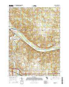 Cascade Michigan Historical topographic map, 1:24000 scale, 7.5 X 7.5 Minute, Year 2014