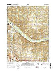 Cascade Michigan Current topographic map, 1:24000 scale, 7.5 X 7.5 Minute, Year 2016