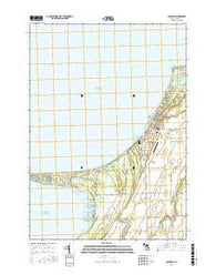 Caseville Michigan Current topographic map, 1:24000 scale, 7.5 X 7.5 Minute, Year 2016