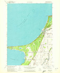 Caseville Michigan Historical topographic map, 1:24000 scale, 7.5 X 7.5 Minute, Year 1970
