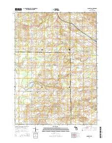 Casnovia Michigan Historical topographic map, 1:24000 scale, 7.5 X 7.5 Minute, Year 2014