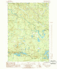 Cataract Basin Michigan Historical topographic map, 1:24000 scale, 7.5 X 7.5 Minute, Year 1986