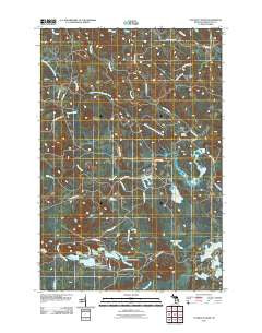Cataract Basin Michigan Historical topographic map, 1:24000 scale, 7.5 X 7.5 Minute, Year 2011