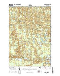 Cataract Basin Michigan Historical topographic map, 1:24000 scale, 7.5 X 7.5 Minute, Year 2014