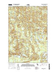 Cataract Basin Michigan Current topographic map, 1:24000 scale, 7.5 X 7.5 Minute, Year 2017