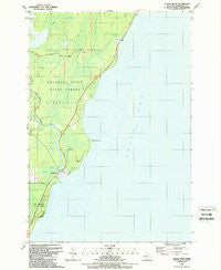 Cedar River Michigan Historical topographic map, 1:24000 scale, 7.5 X 7.5 Minute, Year 1989