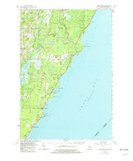 Cedar River Michigan Historical topographic map, 1:62500 scale, 15 X 15 Minute, Year 1963