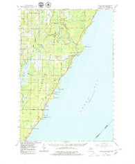 Cedar River Michigan Historical topographic map, 1:62500 scale, 15 X 15 Minute, Year 1963
