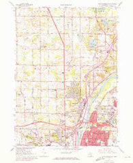 Cedar Springs SW Michigan Historical topographic map, 1:24000 scale, 7.5 X 7.5 Minute, Year 1967