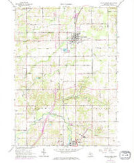 Cedar Springs Michigan Historical topographic map, 1:24000 scale, 7.5 X 7.5 Minute, Year 1967