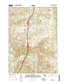 Cedar Springs Michigan Historical topographic map, 1:24000 scale, 7.5 X 7.5 Minute, Year 2014