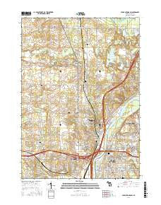 Cedar Springs SW Michigan Current topographic map, 1:24000 scale, 7.5 X 7.5 Minute, Year 2017