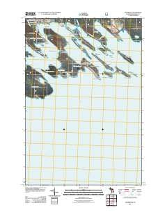 Cedarville Michigan Historical topographic map, 1:24000 scale, 7.5 X 7.5 Minute, Year 2011