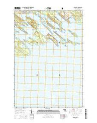 Cedarville Michigan Historical topographic map, 1:24000 scale, 7.5 X 7.5 Minute, Year 2014