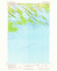 Cedarville Michigan Historical topographic map, 1:24000 scale, 7.5 X 7.5 Minute, Year 1964