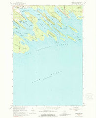 Cedarville Michigan Historical topographic map, 1:24000 scale, 7.5 X 7.5 Minute, Year 1964