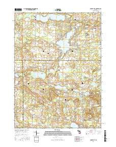 Cement City Michigan Current topographic map, 1:24000 scale, 7.5 X 7.5 Minute, Year 2017