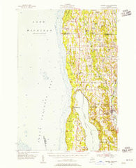 Central Lake Michigan Historical topographic map, 1:62500 scale, 15 X 15 Minute, Year 1954