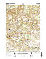 Ceresco Michigan Current topographic map, 1:24000 scale, 7.5 X 7.5 Minute, Year 2016