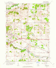 Ceresco Michigan Historical topographic map, 1:24000 scale, 7.5 X 7.5 Minute, Year 1961