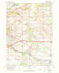 Ceresco Michigan Historical topographic map, 1:24000 scale, 7.5 X 7.5 Minute, Year 1961