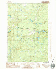 Chabeneau Lake Michigan Historical topographic map, 1:24000 scale, 7.5 X 7.5 Minute, Year 1986