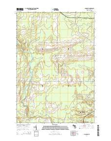 Chandler Michigan Historical topographic map, 1:24000 scale, 7.5 X 7.5 Minute, Year 2014