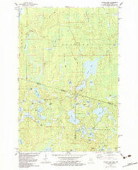 Chaney Lake Michigan Historical topographic map, 1:24000 scale, 7.5 X 7.5 Minute, Year 1982