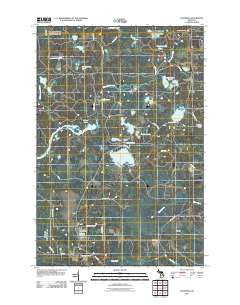 Channing Michigan Historical topographic map, 1:24000 scale, 7.5 X 7.5 Minute, Year 2011