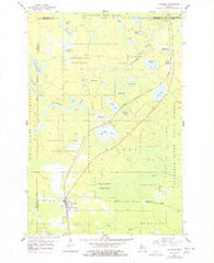 Channing Michigan Historical topographic map, 1:24000 scale, 7.5 X 7.5 Minute, Year 1955