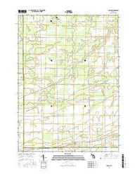 Chapin Michigan Current topographic map, 1:24000 scale, 7.5 X 7.5 Minute, Year 2017