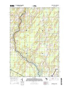Chappee Rapids Michigan Historical topographic map, 1:24000 scale, 7.5 X 7.5 Minute, Year 2014