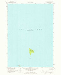 Charity Island Michigan Historical topographic map, 1:24000 scale, 7.5 X 7.5 Minute, Year 1970