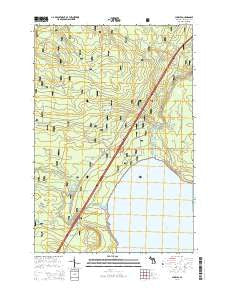 Charles Michigan Historical topographic map, 1:24000 scale, 7.5 X 7.5 Minute, Year 2014