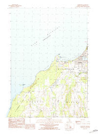 Charlevoix Michigan Historical topographic map, 1:25000 scale, 7.5 X 7.5 Minute, Year 1983