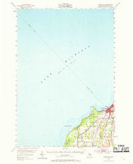Charlevoix Michigan Historical topographic map, 1:62500 scale, 15 X 15 Minute, Year 1954