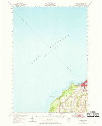 Charlevoix Michigan Historical topographic map, 1:62500 scale, 15 X 15 Minute, Year 1954