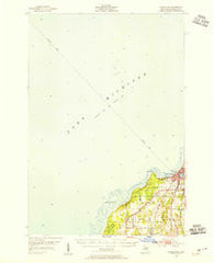 Charlevoix Michigan Historical topographic map, 1:62500 scale, 15 X 15 Minute, Year 1954